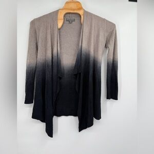 Barefoot Dreams Cozychic Lite Ombre Gray Blue Calypso Wrap Cardigan Small Medium